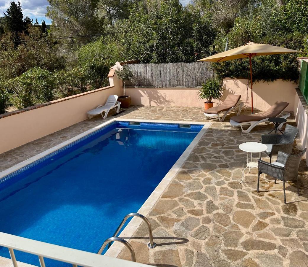 Apartment In Country House With Views And Pool Vespellá Eksteriør billede